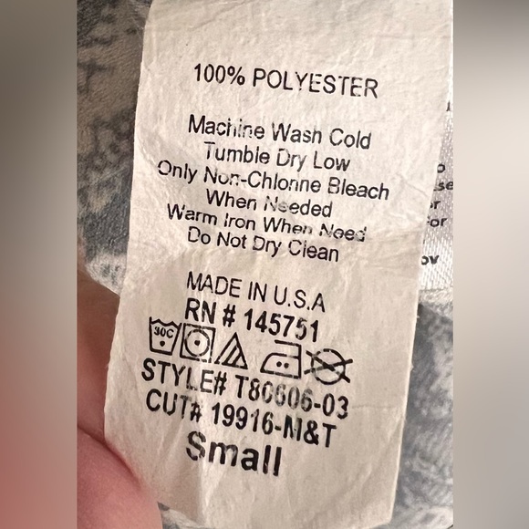 Peach Love Snake Print Babydoll Top Bell Sleeves Snake Print Blouse! Size S. - Picture 9 of 11